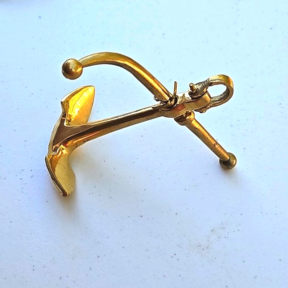 Nautical Solid Brass Anchor Paper Weight Home Decor - Picture 1 of 6